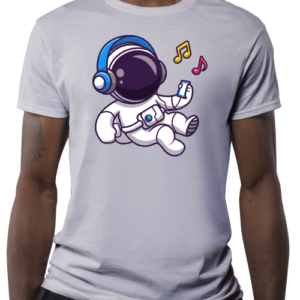 Astronauta Ouvindo Música