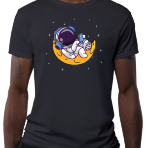 Astronauta Ouvindo Música na Lua