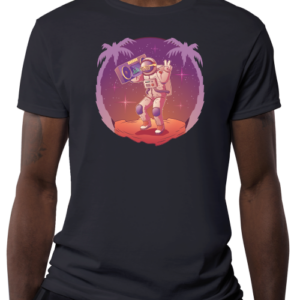 Astronauta Ouvindo Rádio