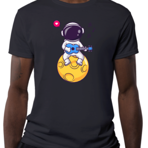 Astronauta Tocando Violão na Lua
