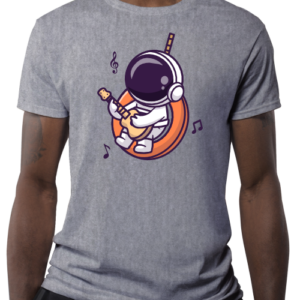 Astronauta Tocando Violao na Gangorra
